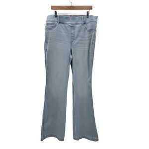 SPANX Women's Pull On Light Wash Retro Flair‎ Jeans Plus Size 1X Stretch Denim